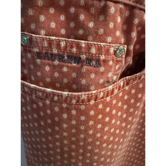 Lauren Ralph Lauren Women's Soft Red/pink Jeans With Design Size 12 - Picture 2 of 3